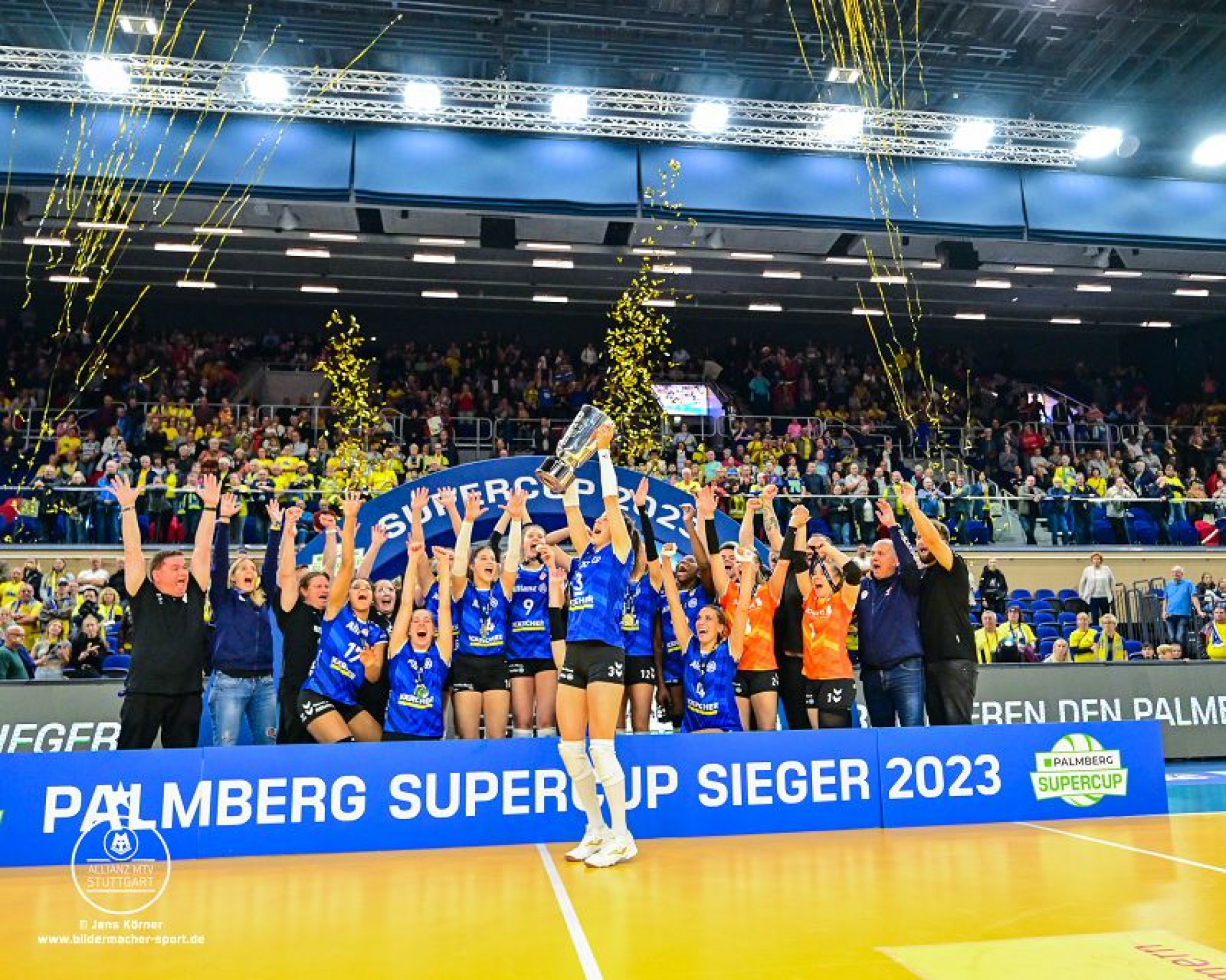 Supercup-Sieger 2023 - Allianz MTV Stuttgart - Foto: Jens Körner Bildermacher Sport